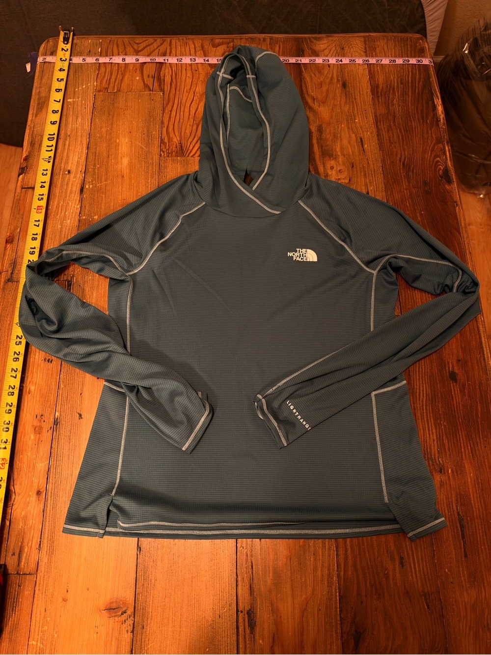 North Face Sun Hoodie Women’s Medium Teal Like New Hiking Running